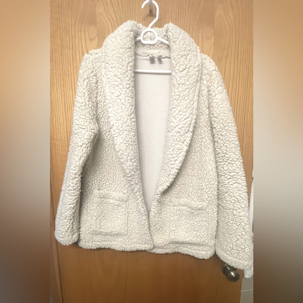 Shaggy Oatmeal Cozy Sweater.